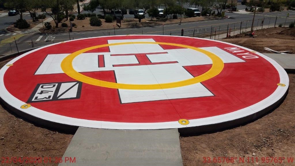 Aexcel LowVOK and Toughline® at Mayo Clinic Heliport in Phoenix, AZ